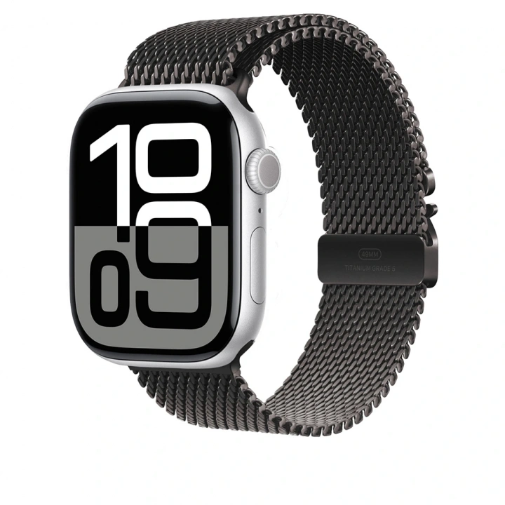 Apple Watch 10 46mm Redclick KRD-100 Titanyum Hasır Kordon