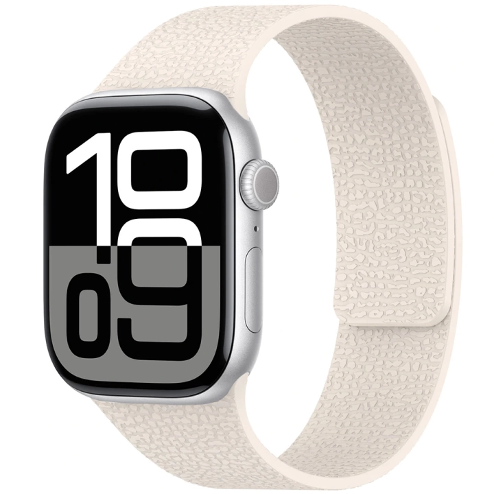 Apple Watch 10 46mm Redclick KRD-136 Kabartma Desenli Mıknatıslı Silikon Kordon