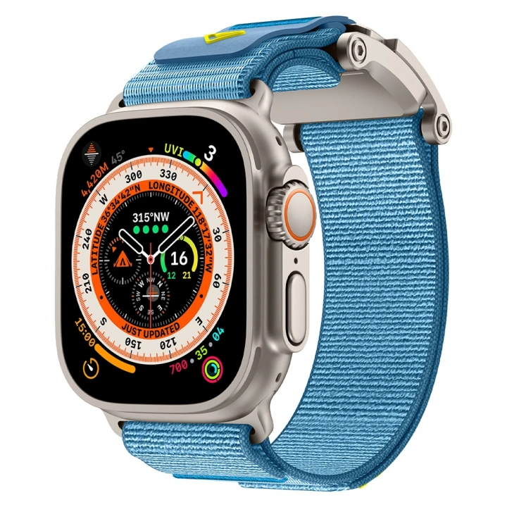 Apple Watch 10 46mm Redclick KRD-154 Naylon Kumaş Hasır Örgülü Kordon