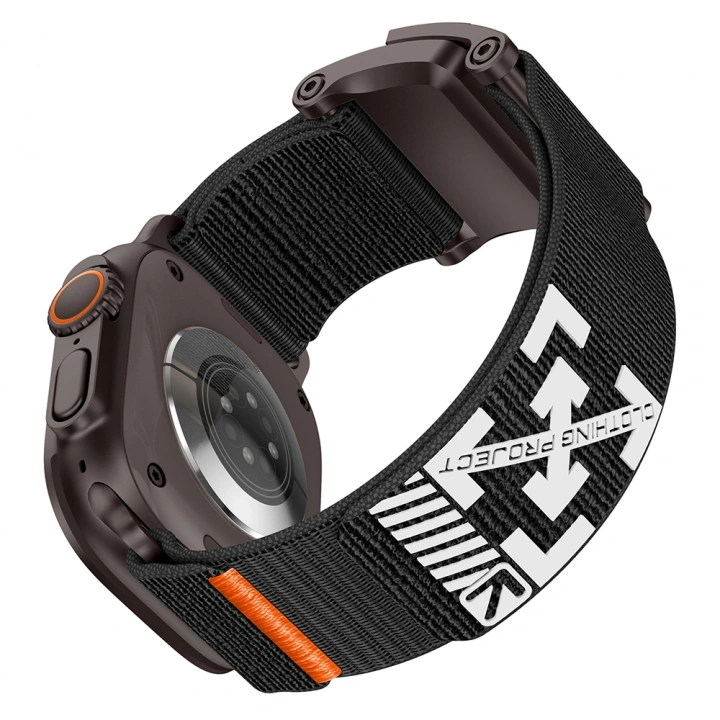 Apple Watch 10 46mm Redclick KRD-154 Naylon Kumaş Hasır Örgülü Kordon