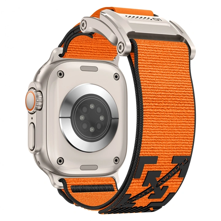 Apple Watch 10 46mm Redclick KRD-154 Naylon Kumaş Hasır Örgülü Kordon