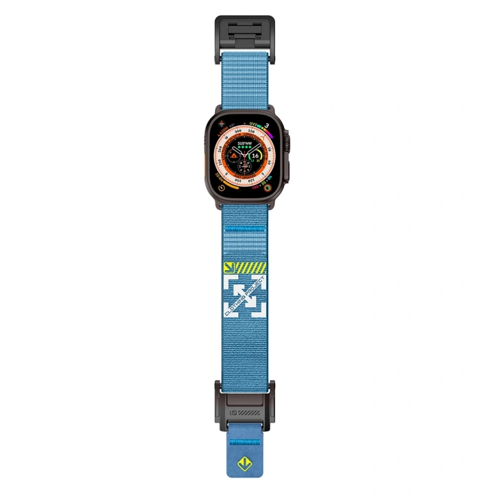 Apple Watch 10 46mm Redclick KRD-154 Naylon Kumaş Hasır Örgülü Kordon