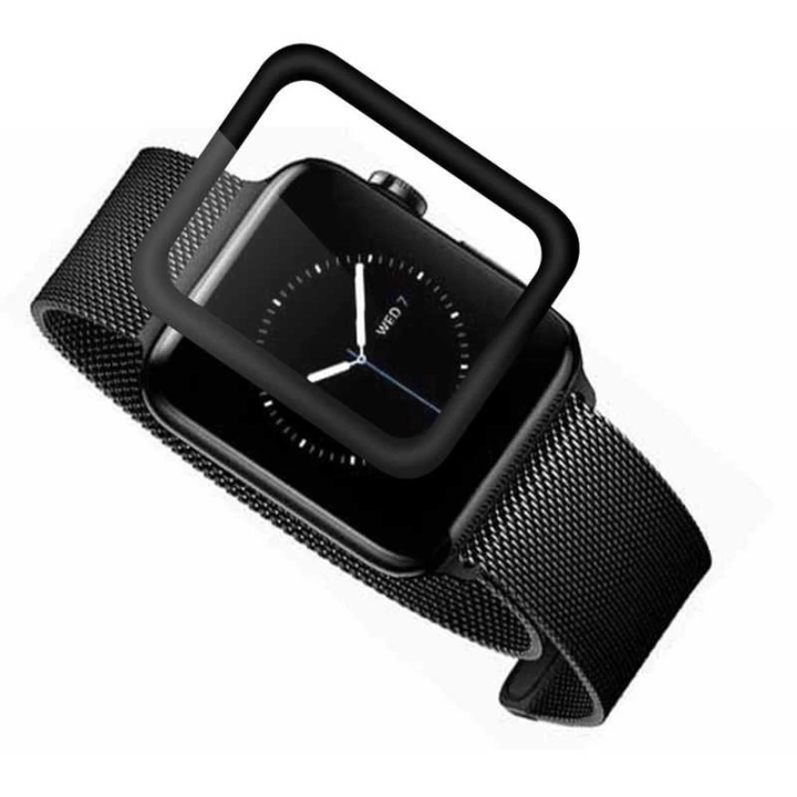 Apple Watch 38mm Redclick Kenarları Metal Cam Ekran Koruyucu