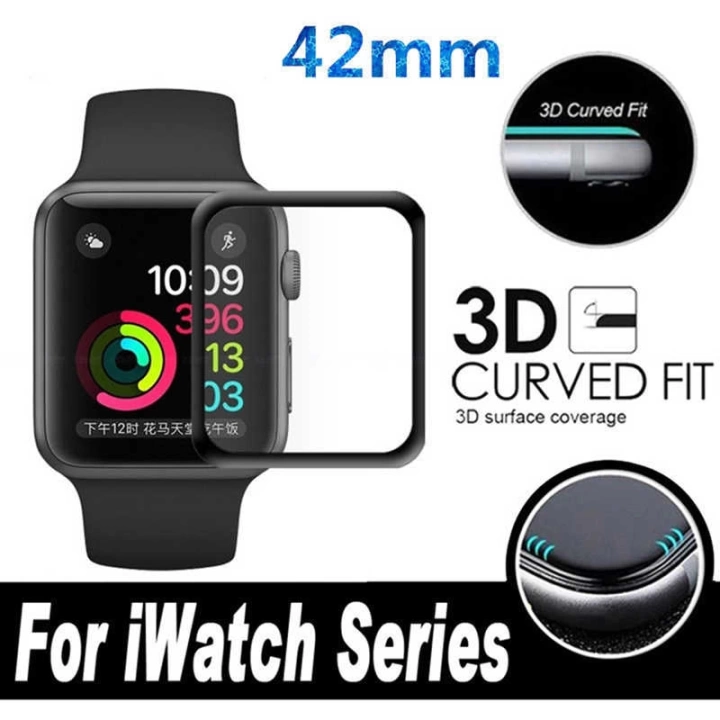 Apple Watch 38mm Redclick Kenarları Metal Cam Ekran Koruyucu