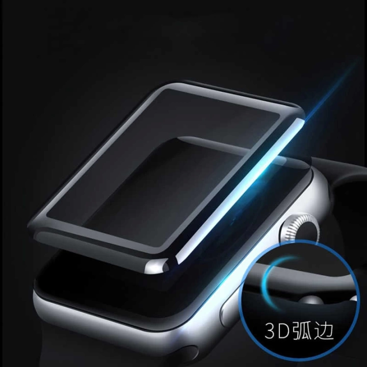 Apple Watch 38mm Redclick Kenarları Metal Cam Ekran Koruyucu