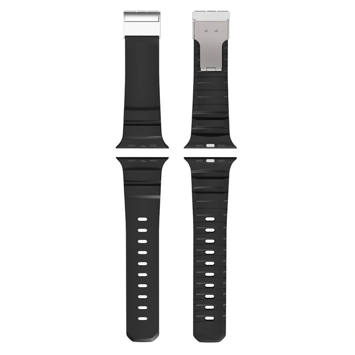 Apple Watch 42mm Redclick KRD-145 Metal Tokalı Silikon Kordon