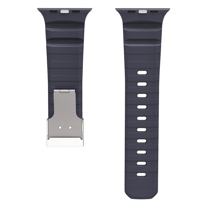 Apple Watch 42mm Redclick KRD-145 Metal Tokalı Silikon Kordon