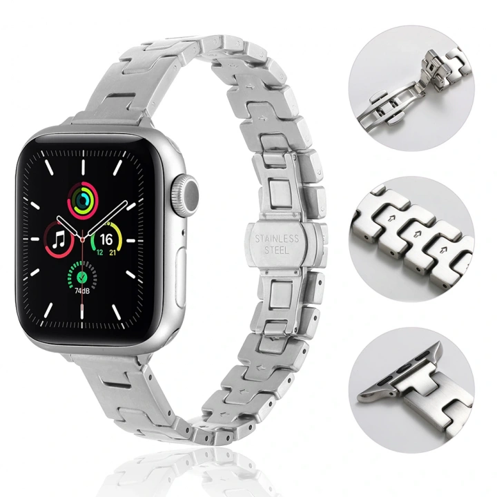 Apple Watch 42mm Redclick KRD-150 Metal Kordon Strap Kayış