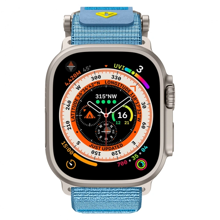 Apple Watch 42mm Redclick KRD-154 Naylon Kumaş Hasır Örgülü Kordon