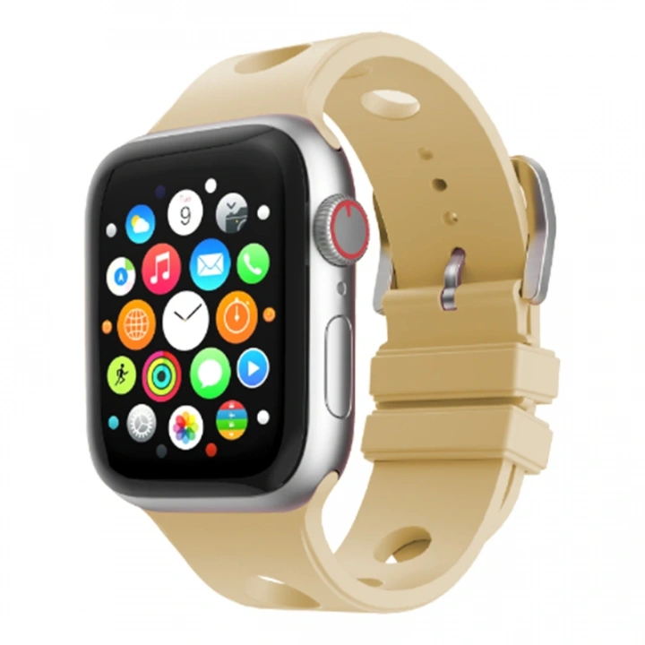 Apple Watch 44mm Delikli Tasarım Redclick KRD-147 Silikon Kordon