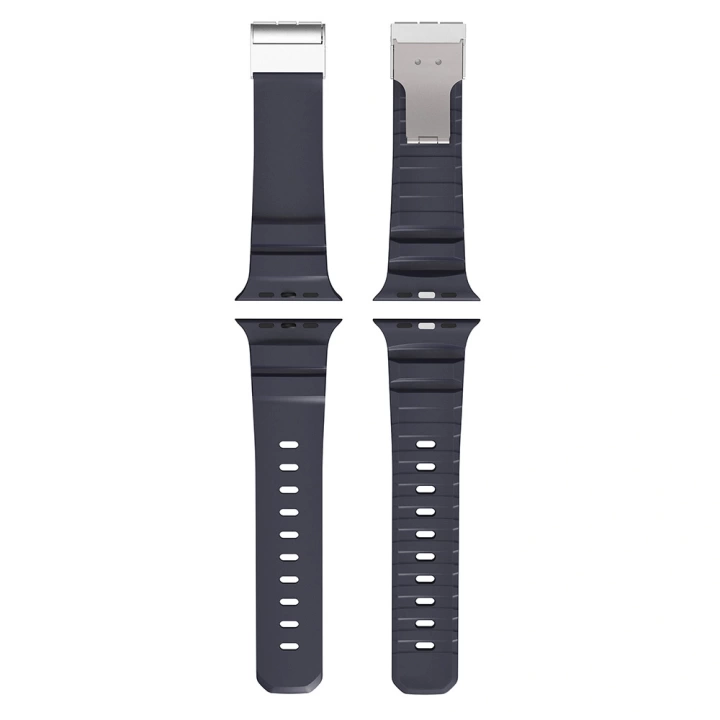 Apple Watch 44mm Redclick KRD-145 Metal Tokalı Silikon Kordon