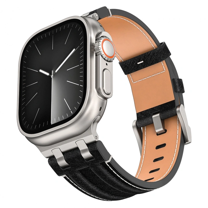 Apple Watch 44mm Redclick KRD-153 Kot Kumaş Tasarımlı Kordon