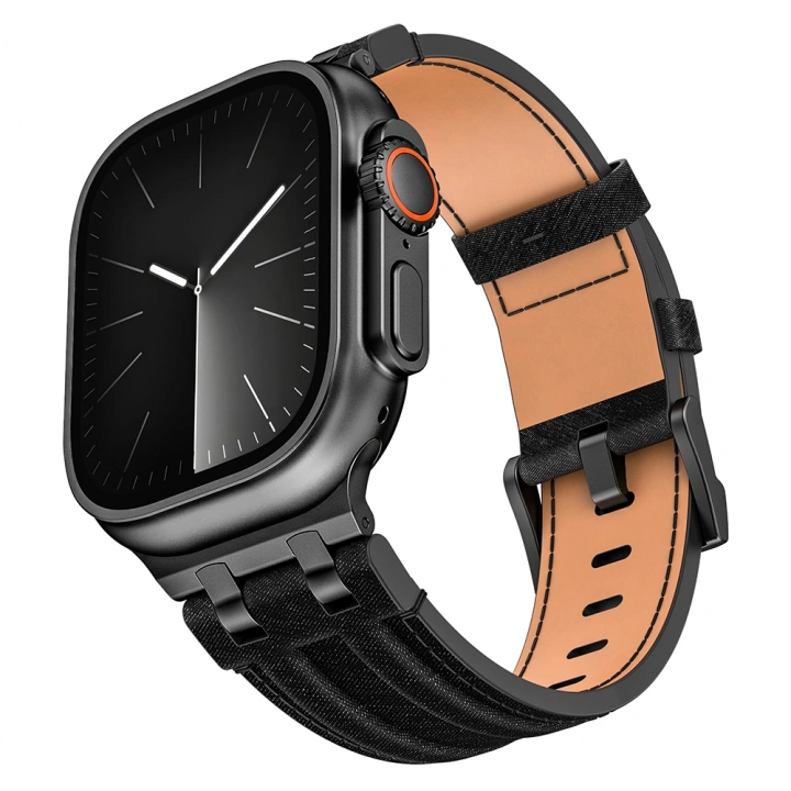 Apple Watch 44mm Redclick KRD-153 Kot Kumaş Tasarımlı Kordon