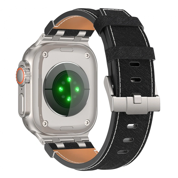 Apple Watch 44mm Redclick KRD-153 Kot Kumaş Tasarımlı Kordon