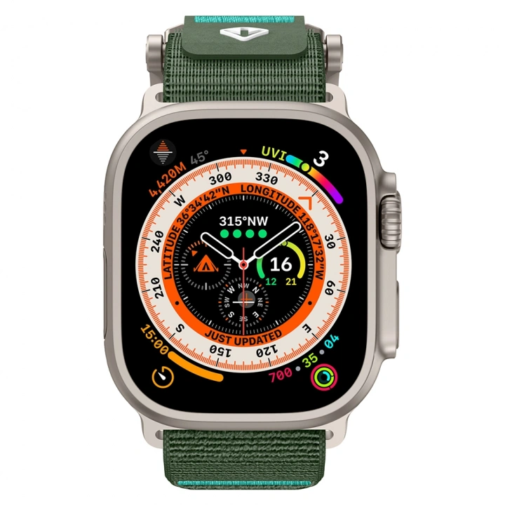 Apple Watch 44mm Redclick KRD-154 Naylon Kumaş Hasır Örgülü Kordon