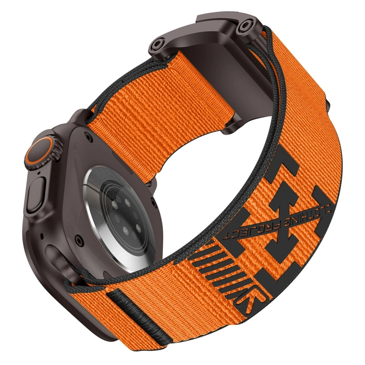 Apple Watch 44mm Redclick KRD-154 Naylon Kumaş Hasır Örgülü Kordon