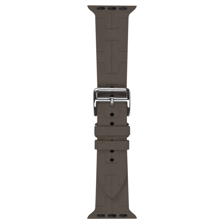 Apple Watch 7 8 38 40 41mm KRD-92 Metal Tokalı Silikon Kordon