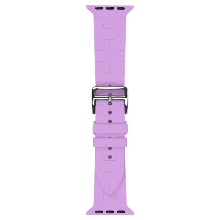 Apple Watch 7 8 38 40 41mm KRD-92 Metal Tokalı Silikon Kordon