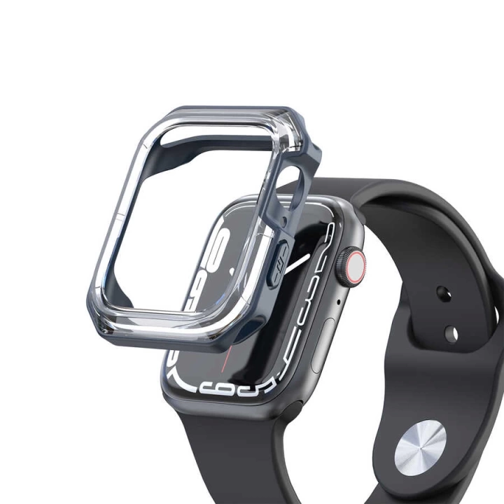 Apple Watch 7 41mm Redclick Watch Gard 08 Sert Pc + Silikon Koruyucu