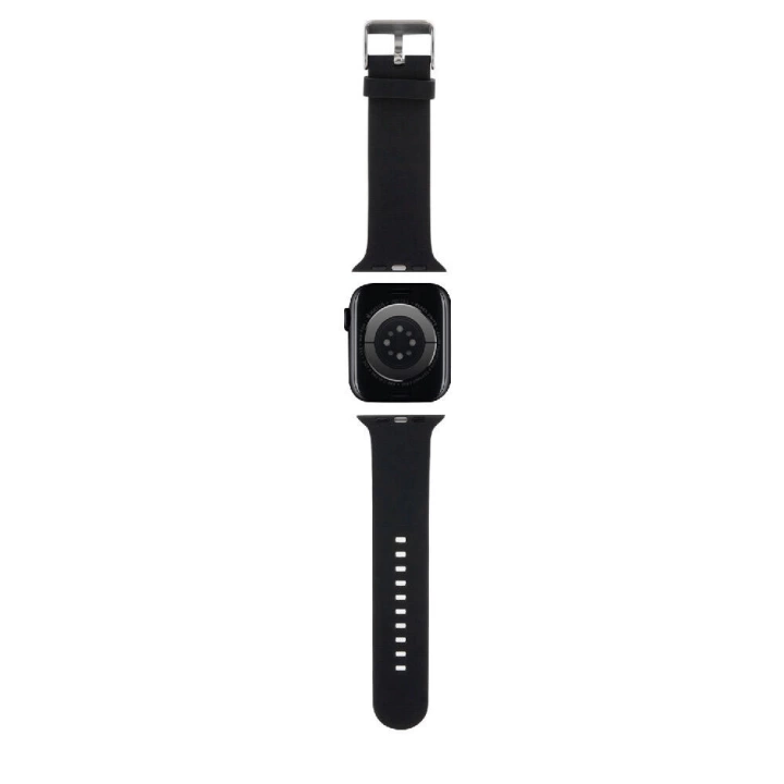 Apple Watch 7 45mm Karl Lagerfeld Orjinal Lisanslı İkonik Karl Head Logolu Silikon Kordon