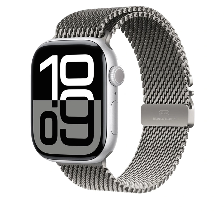 Apple Watch 7 45mm Redclick KRD-100 Titanyum Hasır Kordon