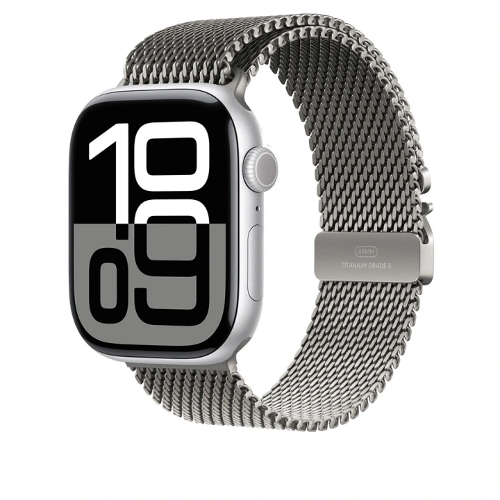 Apple Watch 7 45mm Redclick KRD-100 Titanyum Hasır Kordon