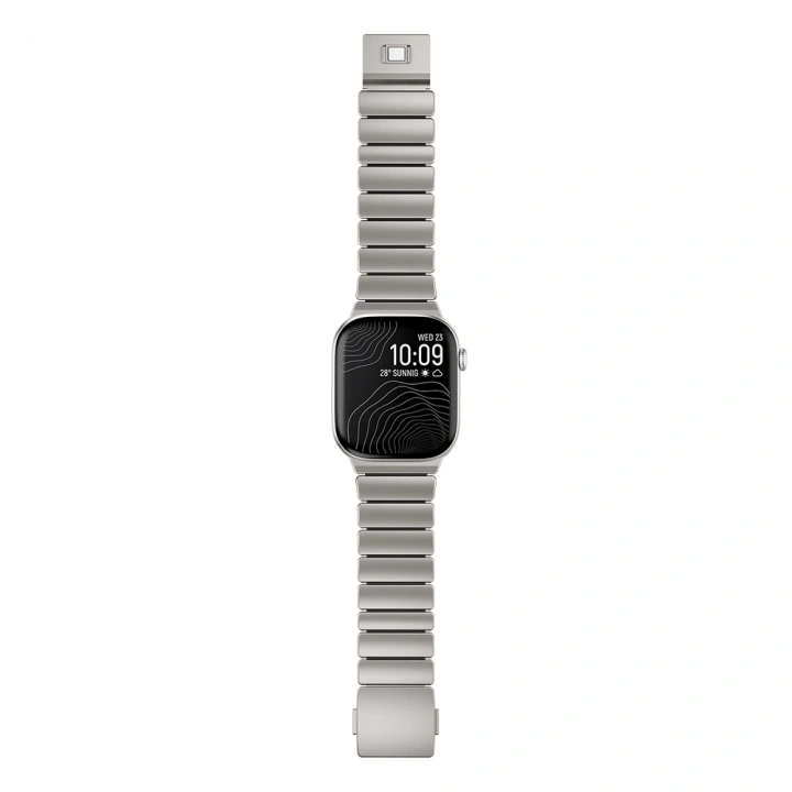 Apple Watch 7 45mm Redclick KRD-149 Titanyum Silikon Kordon