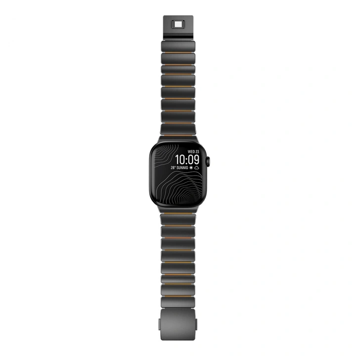 Apple Watch 7 45mm Redclick KRD-149 Titanyum Silikon Kordon