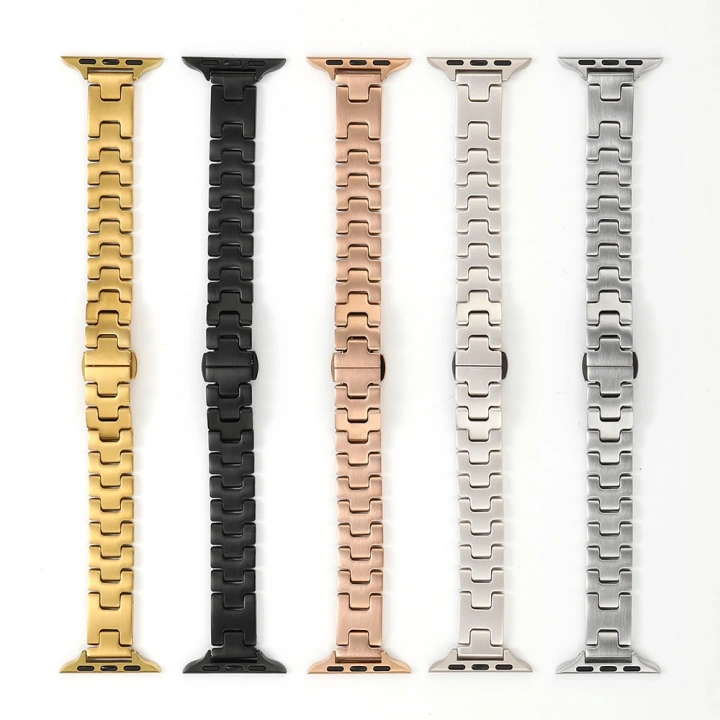 Apple Watch 7 45mm Redclick KRD-150 Metal Kordon Strap Kayış
