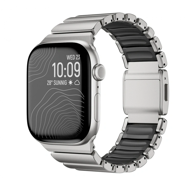 Apple Watch 7 45mm Redclick KRD-151 Metal Silikon Kordon