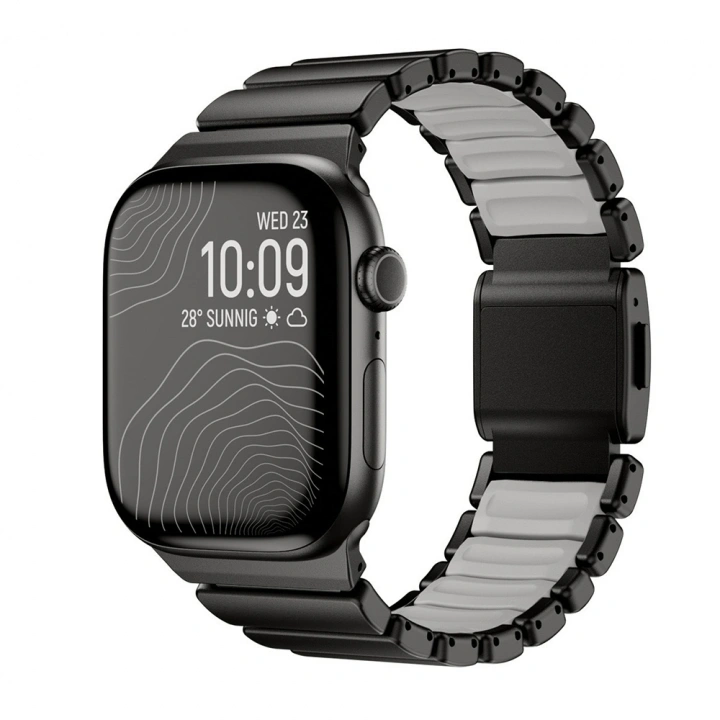 Apple Watch 7 45mm Redclick KRD-151 Metal Silikon Kordon