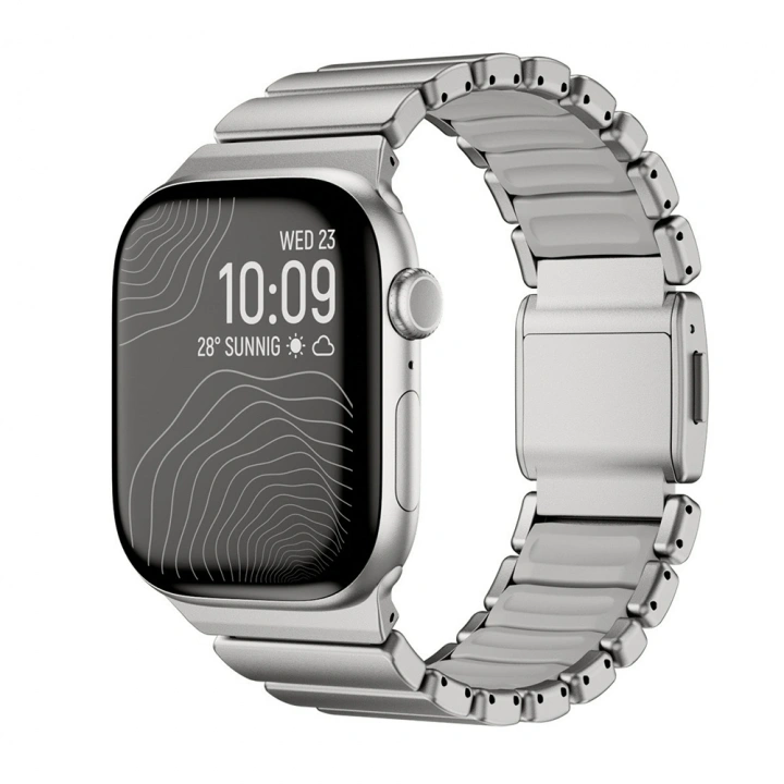 Apple Watch 7 45mm Redclick KRD-151 Metal Silikon Kordon