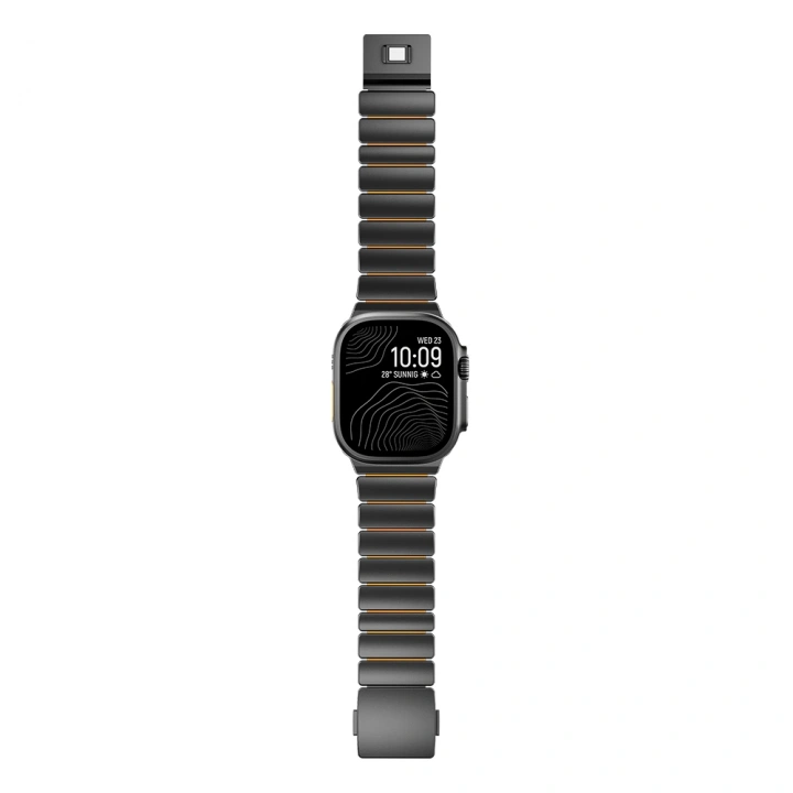 Apple Watch 7 45mm Redclick KRD-152 Titanyum Silikon Kordon