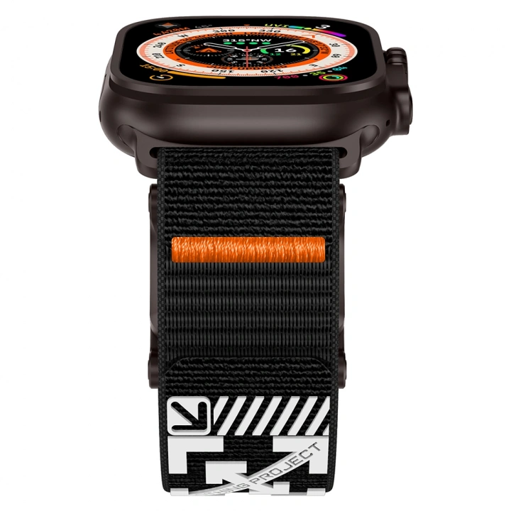 Apple Watch 7 45mm Redclick KRD-154 Naylon Kumaş Hasır Örgülü Kordon