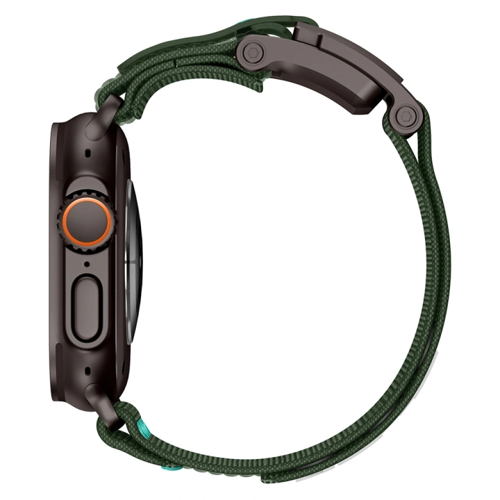 Apple Watch 7 45mm Redclick KRD-154 Naylon Kumaş Hasır Örgülü Kordon