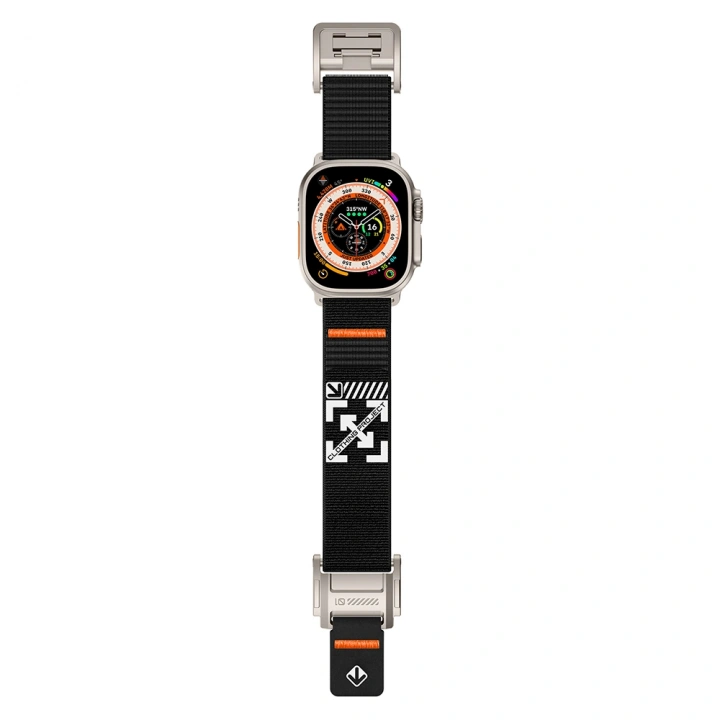 Apple Watch 7 45mm Redclick KRD-154 Naylon Kumaş Hasır Örgülü Kordon