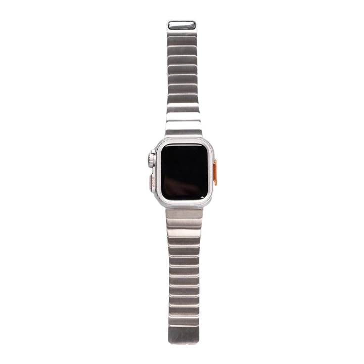 Apple Watch Ultra 49mm Redclick KRD-126 Sert Kasa Koruyuculu Metal Kordon