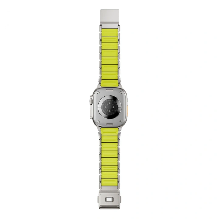 Apple Watch Ultra 49mm Uyumlu Redclick KRD-152 Titanyum Silikon Kordon