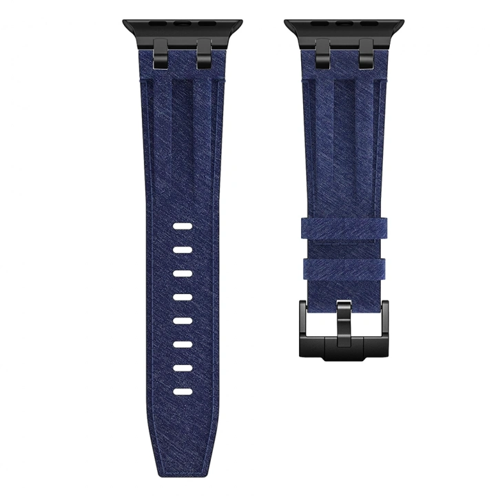 Apple Watch Ultra 49mm Redclick KRD-153 Kot Kumaş Tasarımlı Kordon