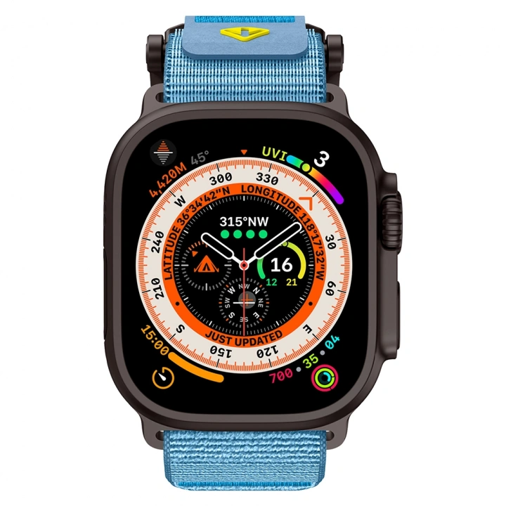 Apple Watch Ultra 49mm Redclick KRD-154 Naylon Kumaş Hasır Örgülü Kordon