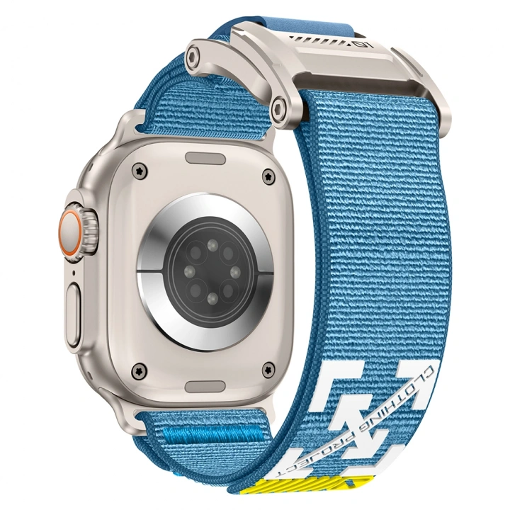 Apple Watch Ultra 49mm Redclick KRD-154 Naylon Kumaş Hasır Örgülü Kordon