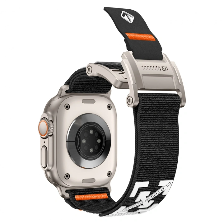 Apple Watch Ultra 49mm Redclick KRD-154 Naylon Kumaş Hasır Örgülü Kordon