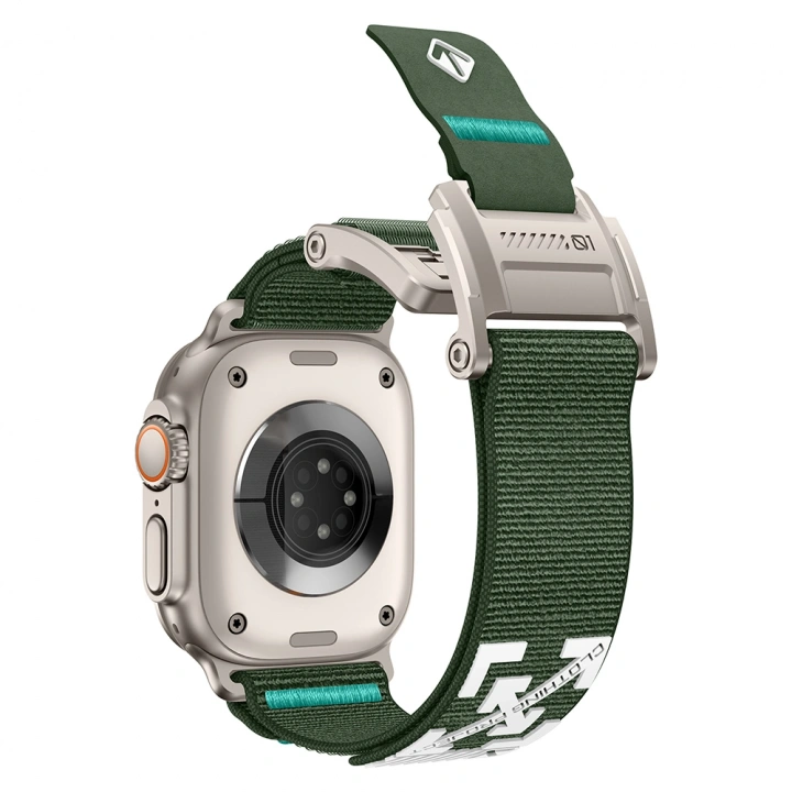 Apple Watch Ultra 49mm Redclick KRD-154 Naylon Kumaş Hasır Örgülü Kordon