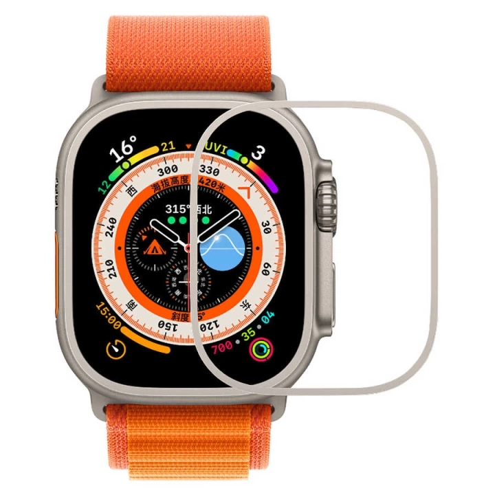 Apple Watch Ultra 49mm Redclick Metal Kasa Koruyucu Saat Çerçevesi