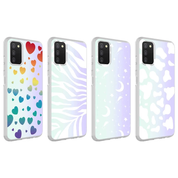 Galaxy A03s Kılıf Redclick M-blue Desenli Kapak