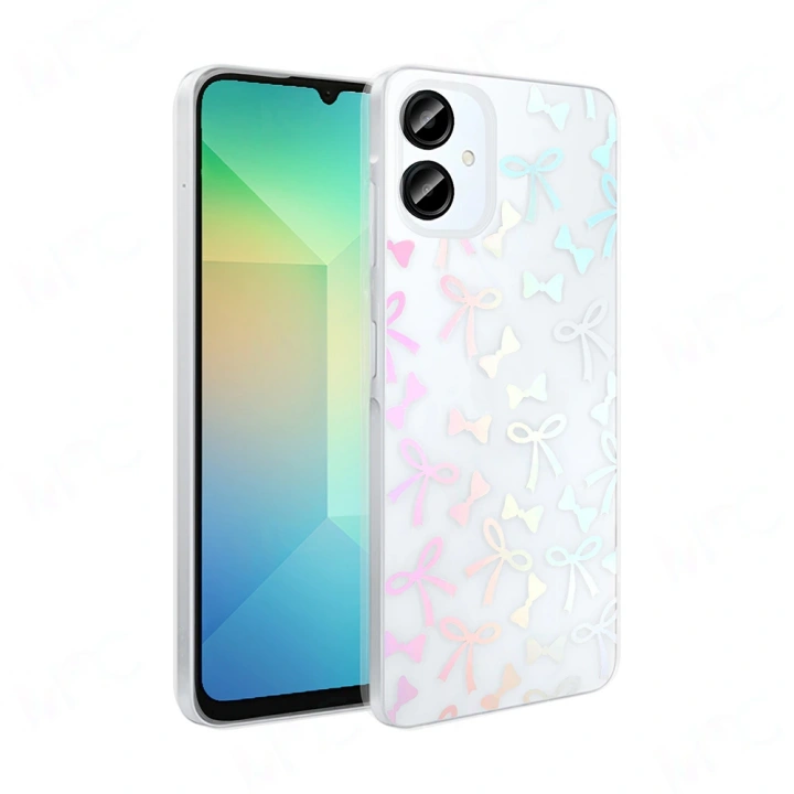 Galaxy A06 Kılıf Şeffaf Figürlü Redclick Folk Sert Kapak
