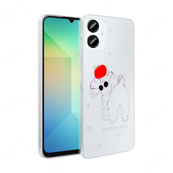 Galaxy A06 Kılıf Şeffaf Figürlü Redclick Folk Sert Kapak