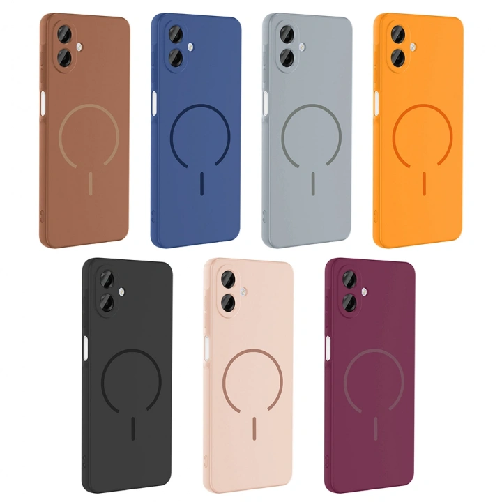 Galaxy A07 Kılıf M-safe Şarj Özellikli Redclick Meta Kapak