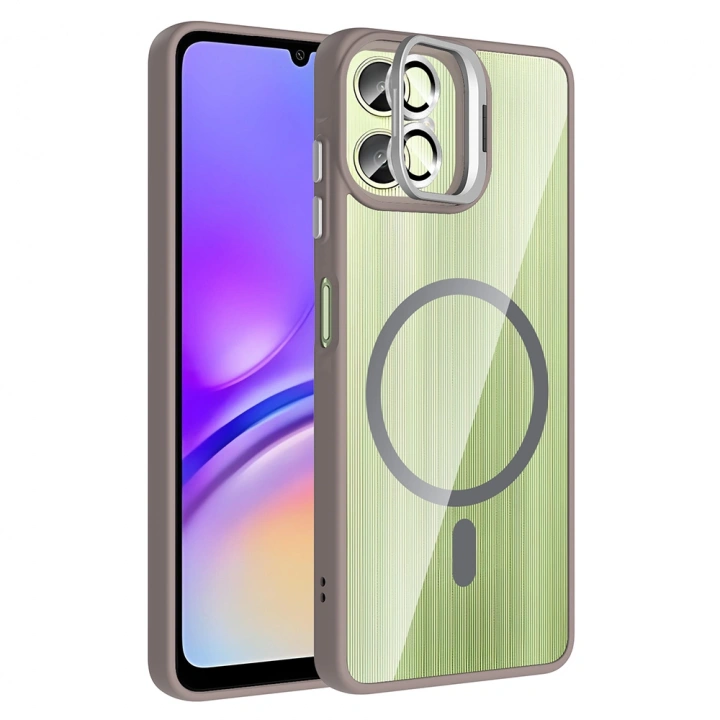 Galaxy A07 Kılıf Standlı ve Kamera Lens Hediyeli Redclick Etro Kapak