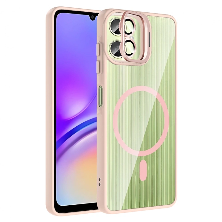 Galaxy A07 Kılıf Standlı ve Kamera Lens Hediyeli Redclick Etro Kapak